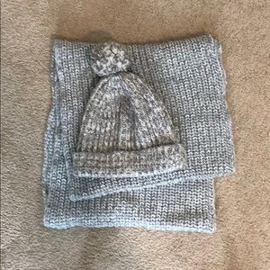 J Crew knit scarf & hat